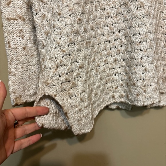 FREE PEOPLE Turn Up The Sun Speckled Toggle Button Zip Up Hooded Cardigan - Picture 9 of 15